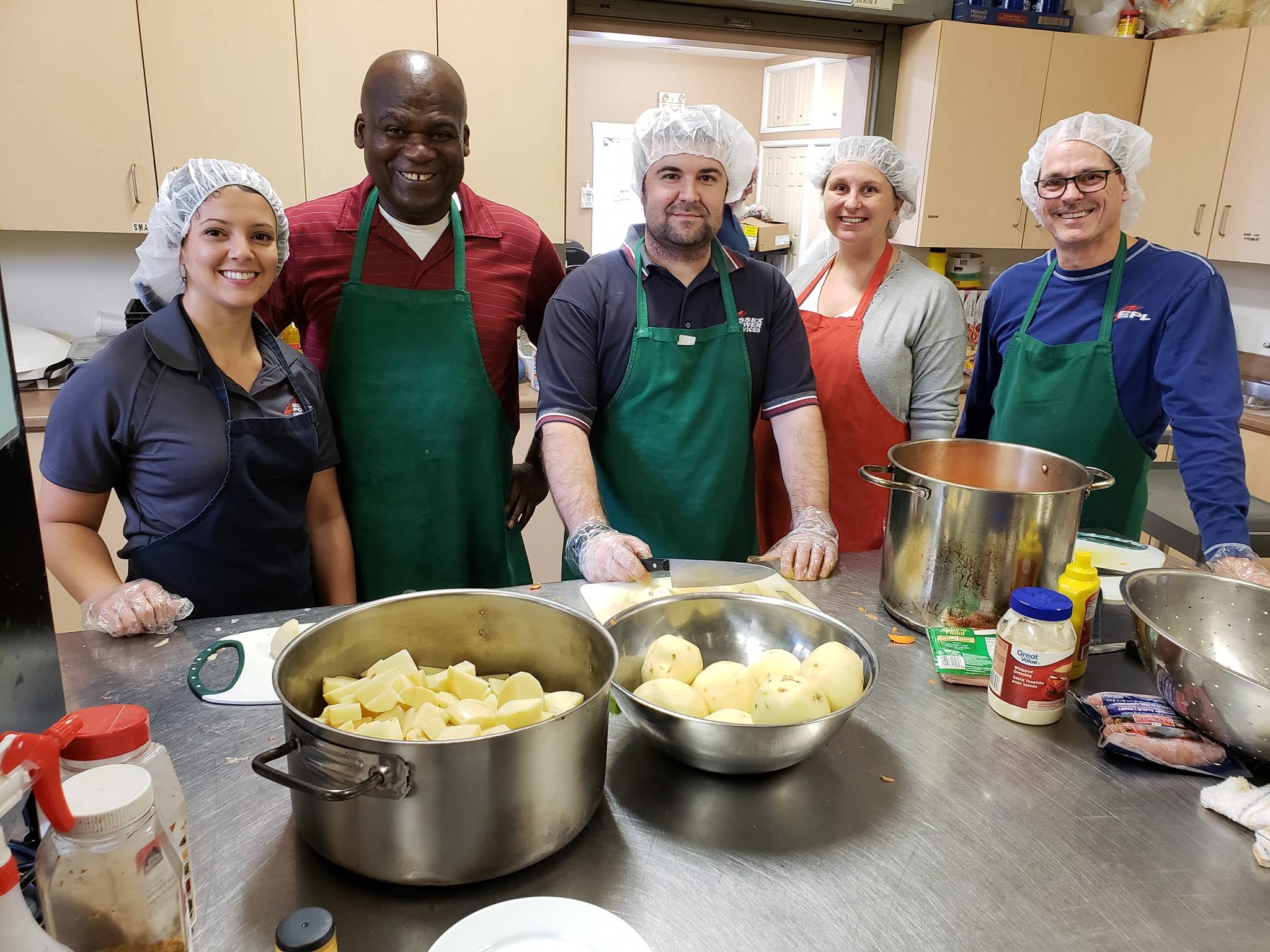 volunteering at foodbank