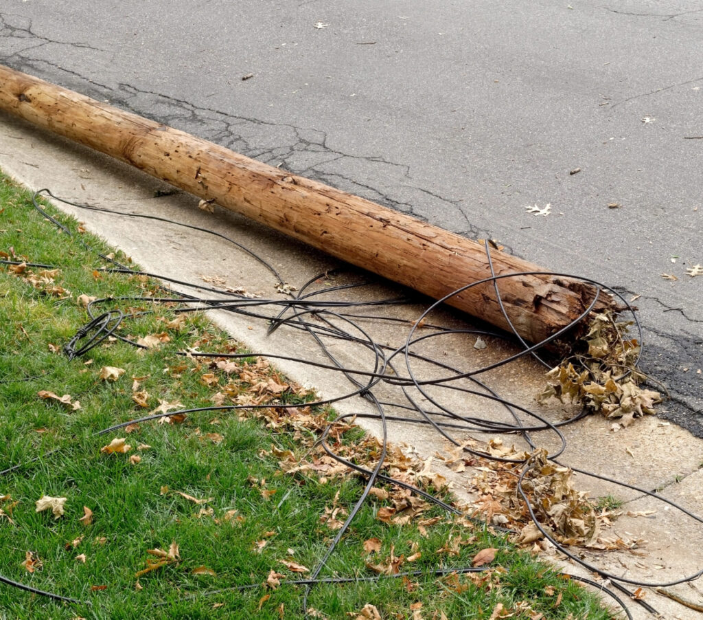 Downed Utility Pole